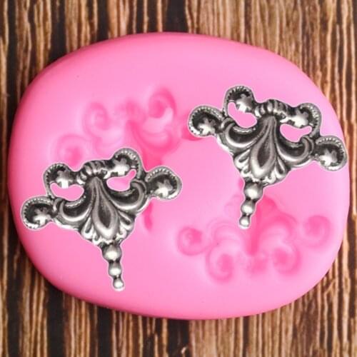 Relief Cake Border Silicone Mold Cupcake Topper Fondant Cake Decorating Tools Candy Polymer Clay Chocolate Gumpaste Moulds