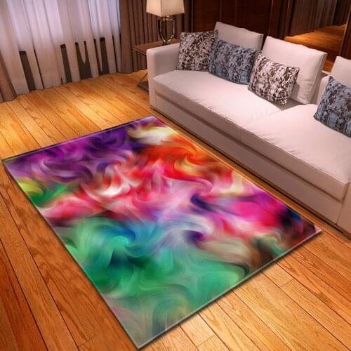 Modern 3D Colour Carpets For Living Room Home Decor Carpet Sofa Coffee Table Antiskid Floor Mats Rug Bedroom Bedside Soft Rugs