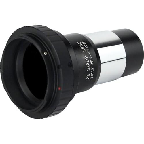 Datyson Telescope SLR Camera Canon Nikon T Ring and 2X Fully Coated Barlow Lens