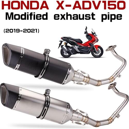 Slip on for honda X-ADV 150 x adv150 motorcycle exhaust modified front stainless 51mm middle connecting tube