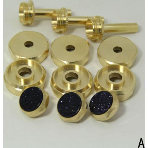 Trumpet Repair parts Top valve cap /Finger Button/Stem/Bottom Valve cap