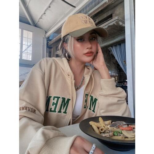 Y2K Vintage Oversized Women Hoodies Harajuku Aesthetic Zip Up Hooded Sweatshirt Top Long Sleeve new E Girl Clothes Casual ins