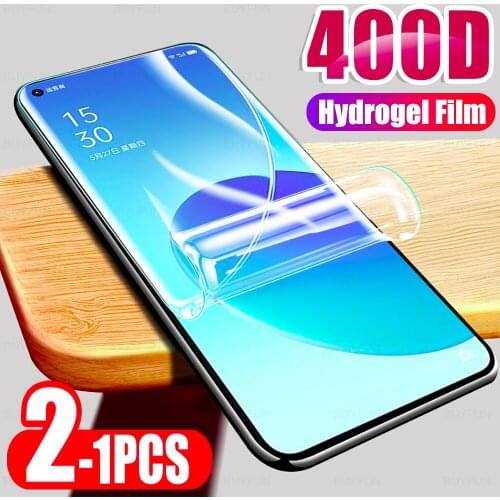 1-2Pcs For Oppo Reno 6 5G 6.43 inch Hydrogel film for Oppo Reno 6 5G PEQM00 hd front screen protectors film not glass