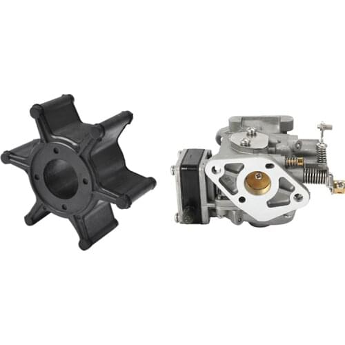 1 Pcs Water Pump Impeller for Yamaha & 1 Pcs Carburetor for Yamaha Boat Engine