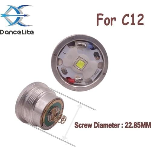 1PC C12 LED Module with XM-L2 LEDs 6500K/5000K/4000K/3000K 10W LED Drop in Parts For C12 Flashlight Lantern