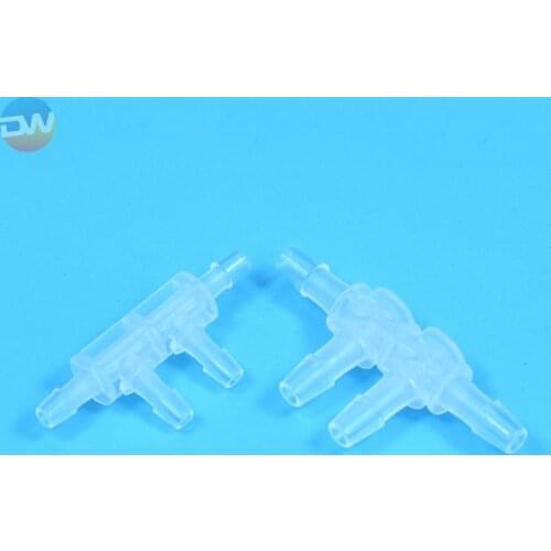 Eco Solvent T Shape Ink Tube Connector for Large format T Ink Tube White Connector Printer Machine Connector