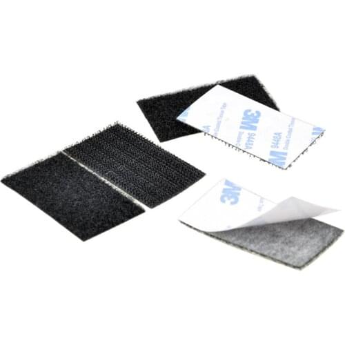 20 Pairs of Square Self Adhesive Nylon Magic Tape,Fastening Hook and Loop Tape with 3M Adhesive for Home Universal Use