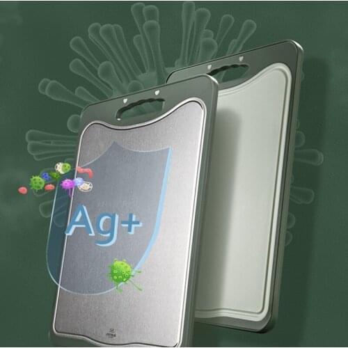 304 Stainless Steel Sterile Double Sided Mildew Proof Fruit Rectangular Anti-Mold Plastic PP Household Kitchen Cutting Board