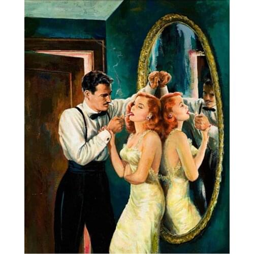 5d Diy Diamond Painting Full Square Rhinestone Cross Stitch Embroidery Smoking Woman Lover Mosaic Needlework