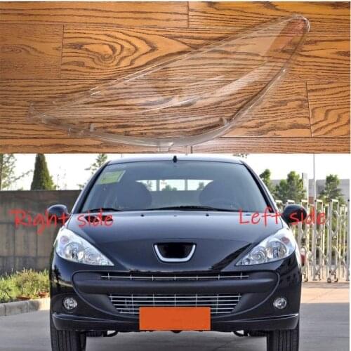 Car Headlamp Lens For Peugeot 207 2009 2010 2011 2012 2013 Car Headlight cover Headlamp Lens Auto Shell Cover