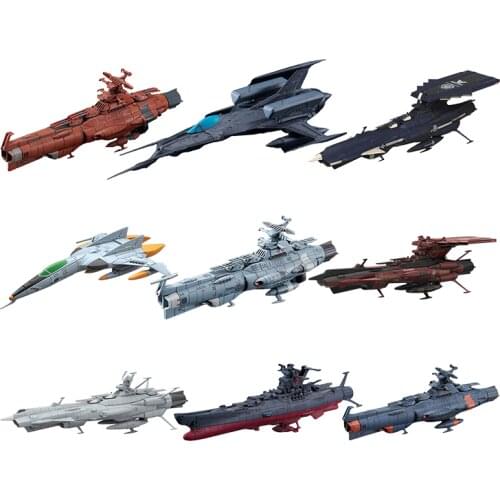 Bandai Space Battleship Yamato Mechanical Collection Spaceship Fighter Multi-layer Aircraft Carrier Assembly Model