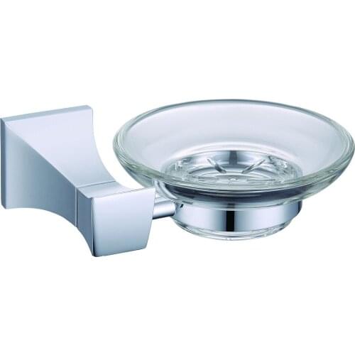 FREE SHIPPING Chrome CLOUR SQUARE DESIGN SOAP DISH HOLDER