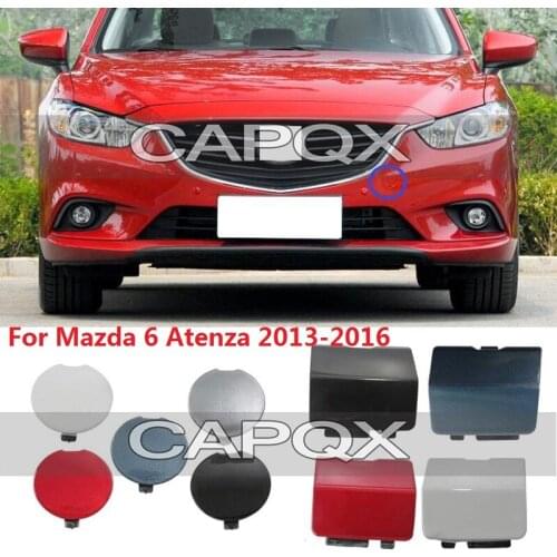 CAPQX For Mazda 6 Atenza 2013 2014 2015 2016 Front / Rear Bumper Trailer Cover Tow Bracket Cover Tow Hauling Cover Lid