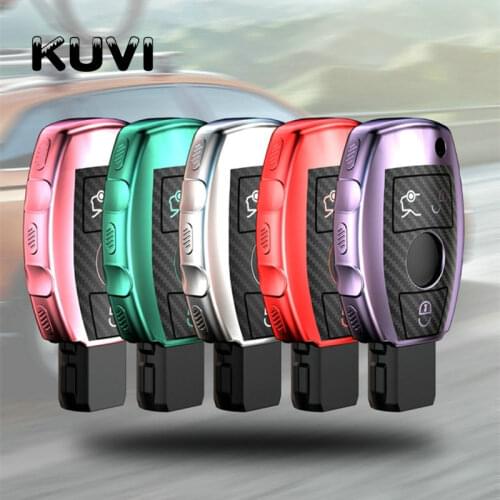 Car Key Case Cover fob For Mercedes Benz W203 W210 W211 W124 W202 W204 W212 W176 AMG GLC 260 C200 CLA GLA 200 car Accessories