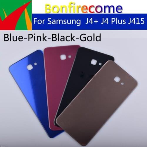 10Pcs\lot J415 For Samsung Galaxy J4+ J4 Plus J415 J415F J415DS Housing Battery Cover Back Cover Case Rear Door Chassis Shell