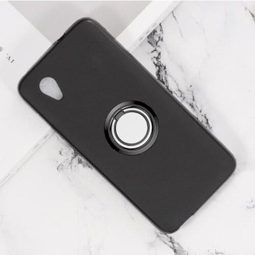 For Alcatel 1 5033D Back Ring Holder Bracket Phone Case Cover Phone TPU Soft Silicone Cases ON Alcatel 1 2019 2018
