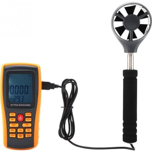 GM8902 Digital Air Wind Speed Scale Meter LCD Display Anemometer Air Flow Wind Speed Scale Meter Air Flow Anemometer
