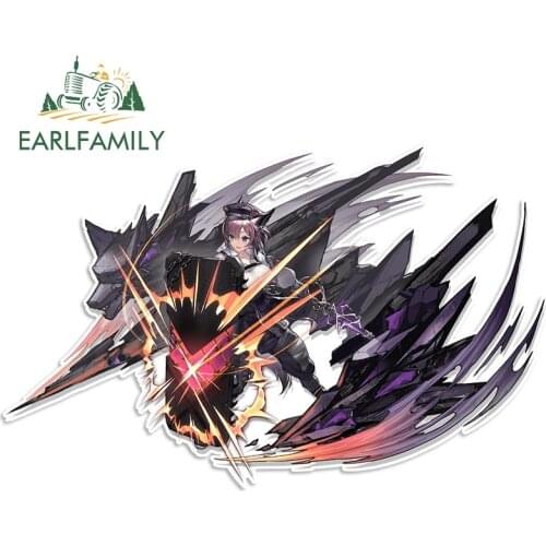 EARLFAMILY 13cm x 8.2cm for Arknights Dur Nar Anime Car Stickers Motorcycle Decal Vinyl RV JDM Campervan Waterproof Sunscreen