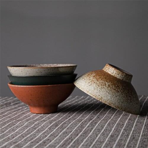 Coarse pottery bowl Japanese ceramic bowl domestic and commercial ramen bowl Japanese soup bowl ceramic tableware hat bowl