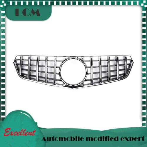 GT Style with Emblem Front Bumper Racing Grille For-Mercedes For-Benz E-class Coupe W207 C207 E200 E320 E350 E400 2009-2013