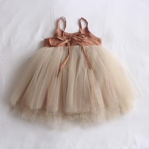Gy Baby Girls Dress Fluffy Tulle Suspender Dress Children Summer Princess Dress Toddler Dresses