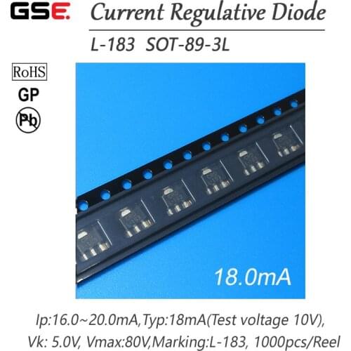 L-183 18.0MA SMD SOT-89-3L CRD / CURRENT REGULATIVE DIODE NEW 10PCS/LOT