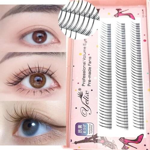 8/9/10/11/12mm 3D A Shape Grafting False Eyelashes Natural Volume Cluster Fluffy Hand Made Fake Lashes Extension Makeup Tools