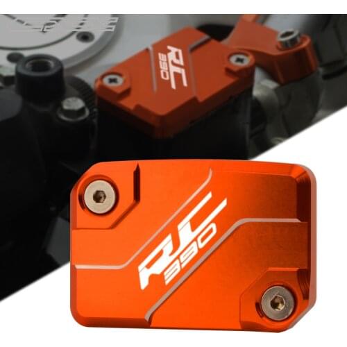 Orange black CNC Front Brake Fluid Reservoir Cover Cap For KTM RC390 RC 390 2014 2015 2016 2017 2018