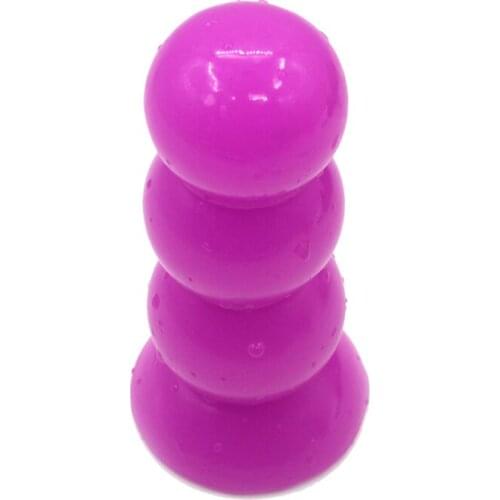 Suction Cup 3 Beads Butt plug Balls Anal Dildo Unisex Plug G-spot Masturbation sex toys for Women Men adult product Erotic shop