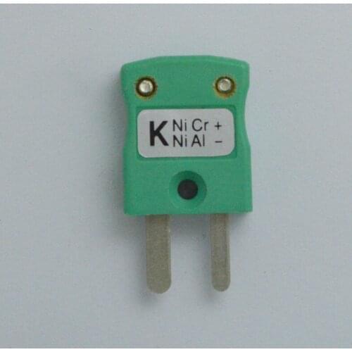 Plug K Type Thermocouple Connector Green and white Twisted-pair Cable twisted wire for IM-WK-200-D-M-500 IM-K-MF green plug