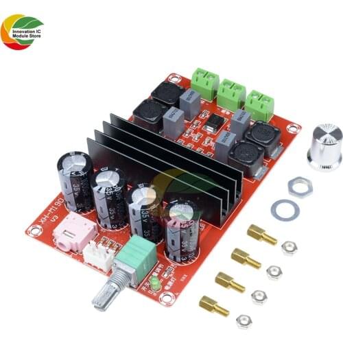 Ziqqucu 2*100W TPA3116 D2 Dual Channel Digital Audio Amplifier Board 12V-24V for Arduino TPA3116D2 Two Channel Module 100w+100W