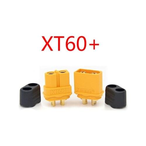 1pair XT60+ Sheath Housing Connector Plug, Amass Lithium Battery Discharging Terminal for Rc Lipo Model And More