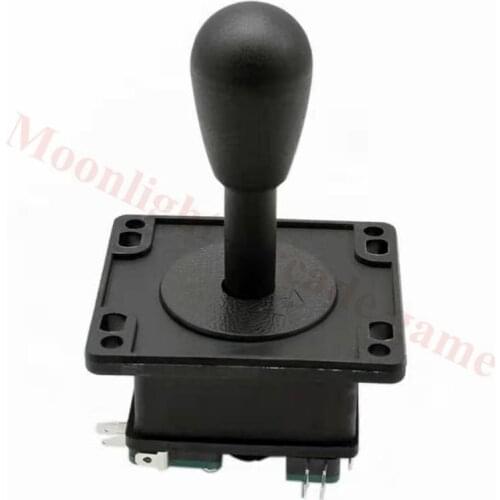 Black American Style Joystick 4/8 Way Stick Durable HAPP Style Joystick with Baolian microswitch for Arcade Cocktail Cabinet DIY