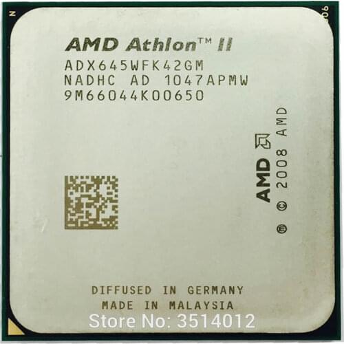 AMD Athlon II X4 645 3.1 GHz Quad-Core CPU Processor ADX645WFK42GM Socket AM3