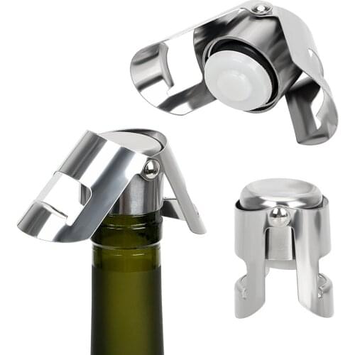 HILIFE Wine Beer Bottle Cork Plug Bar Tools Wine Bottle Stopper Sealing Bottle Cap Stainless Steel Champagne Sparkling stopper
