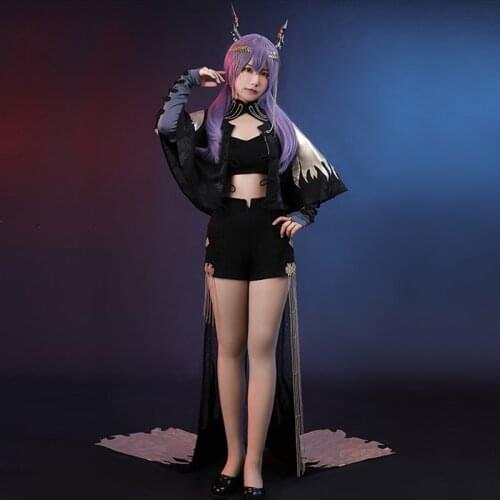 Game Arknights Chen Cosplay Costume AMBIENCE SYNETHESIA Skin Fancy Suit Women Suit Halloween Carnival Uniforms