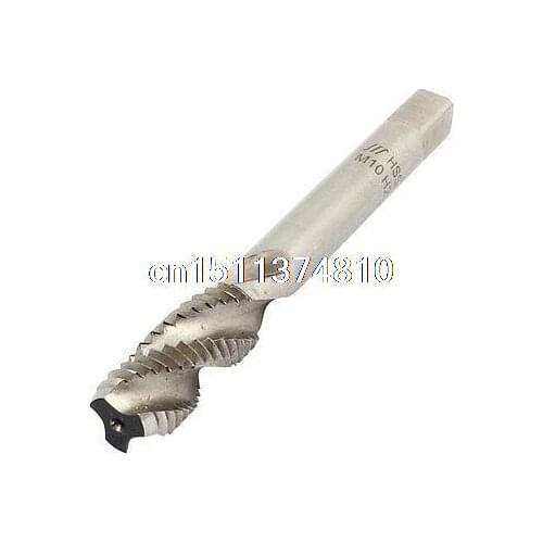 Square Head HSS M10 3 Flutes Screw Thread Spiral Hand Plug Tap