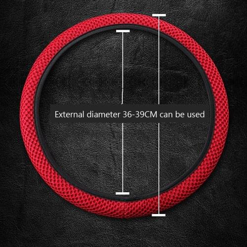 LEEPEE Sandwich Fabric Fit For Most Cars Breathability Car Steering Wheel Cover 4 Colors Skidproof Car Styling Durable Handmade