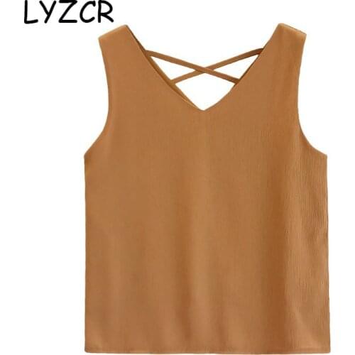LYZCR Sleeveless Blouses