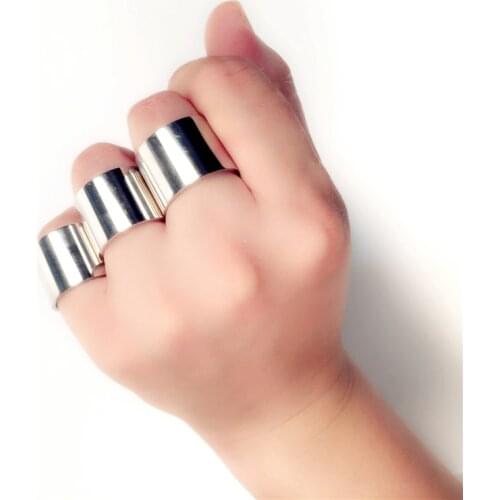 MANGOSKY 1Pcs Titanium Steel Finger Rings For Men and Women Party Street Fashion Style Rings