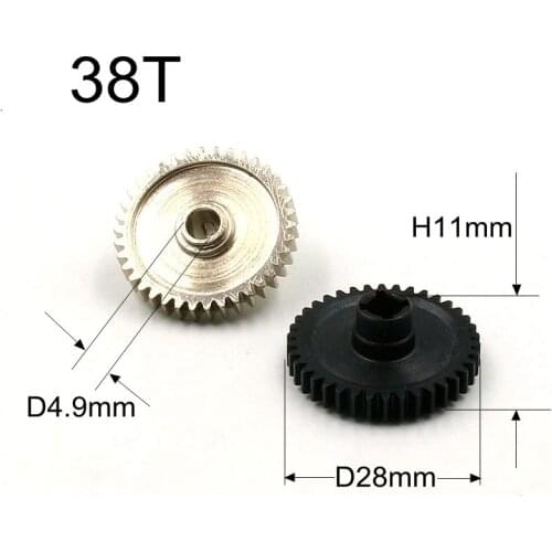 FATJAY 38T spur gear metal for RC cars 1/18 WLtoys A949 A959 A969 A979 upgrade part