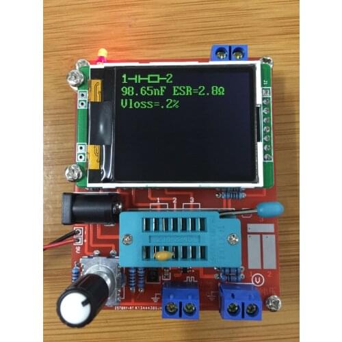 DIY KITS M328 Russian Transistor Tester LCR Diode Capacitance ESR voltage meter PWM Square wave Frequency Signal Generator