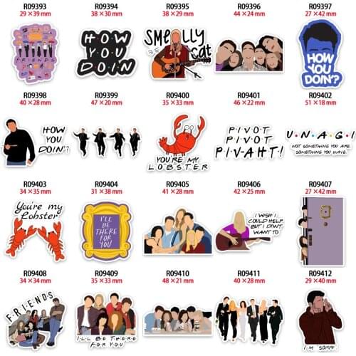 New Old Friends Character Printed Flat back Planar Resin 10pcs/lot Accessories DIY Decoration Crafts R0939 R0940