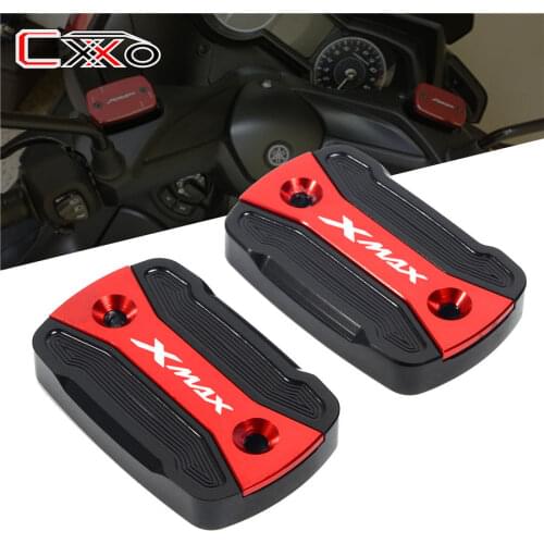 Fit For YAMAHA X-MAX XMAX 125 250 300 xmax125 xmax300 XMAX250 2017-2020 Pair Front Brake Clutch Cylinder Fluid Reservoir Cover