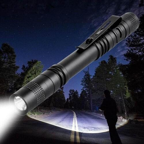 Portable Mini Penlight Aluminum Alloy Q5 2000LM LED Flashlight Torch Waterproof Lantern AAA Battery Powerful LED For Hunting