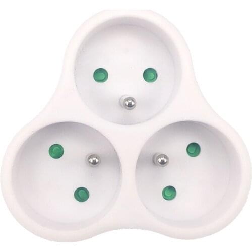 France standard power supply Conversion plug German standard converter Extended socket 1 turn 3 converter with Safety Shutter