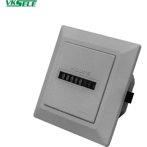 HM-1 white color Industrial timer LCD display Hour Meter electric counter