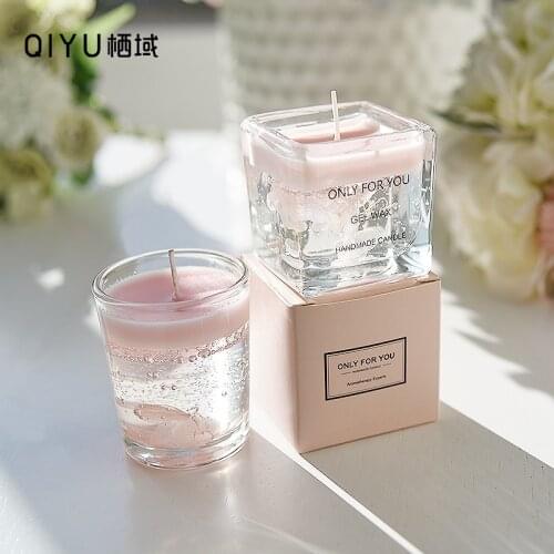 European Romantic Candle Dried Flower Creative Aromatherapy Candle Soothe Sleep Candele Profumate Home Decor BE50CA