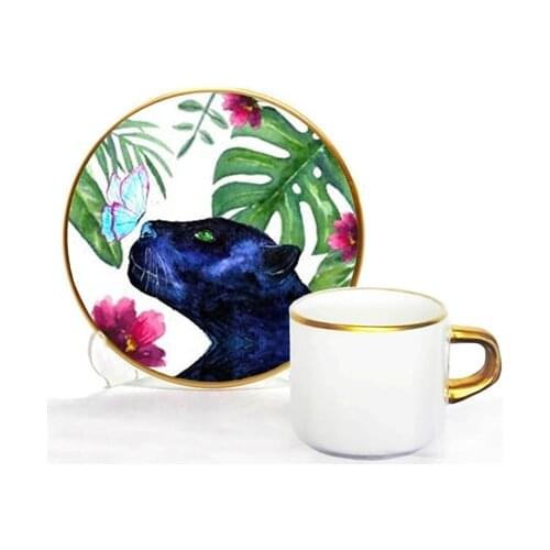 Focus Turkish Coffee Set 12 Pieces Panther