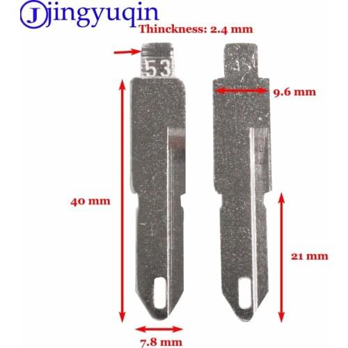 Uncut Blade Car Replacement Remote Blank Flid Folding Key Blank For Peugeot 206 Without Groove Replacement Uncut Blade